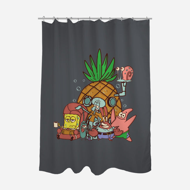 Spongebob's House-None-Polyester-Shower Curtain-turborat14