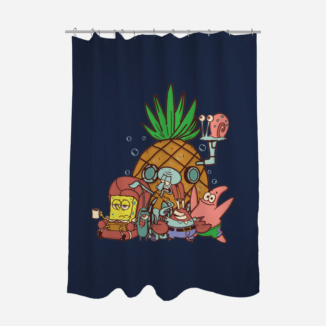 Spongebob's House-None-Polyester-Shower Curtain-turborat14