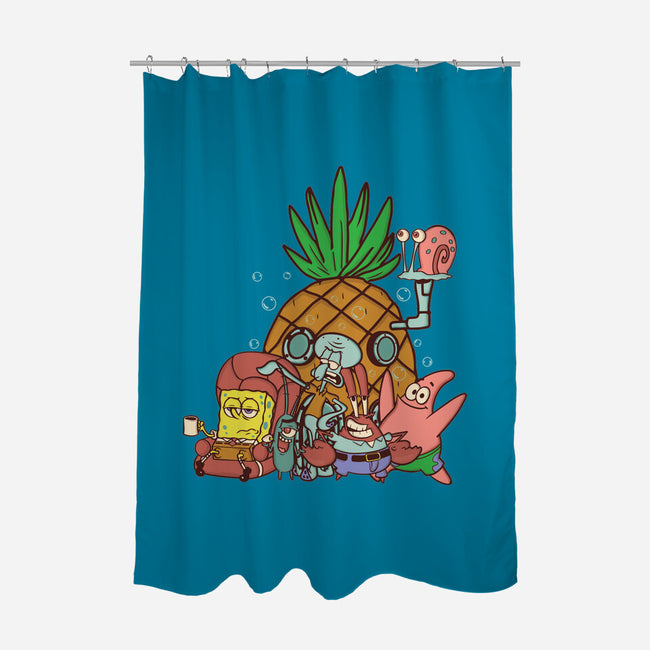 Spongebob's House-None-Polyester-Shower Curtain-turborat14