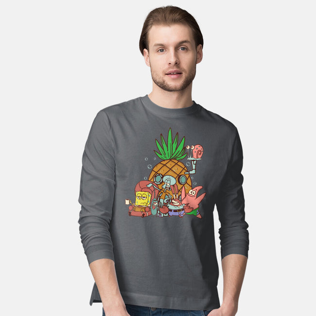 Spongebob's House-Mens-Long Sleeved-Tee-turborat14