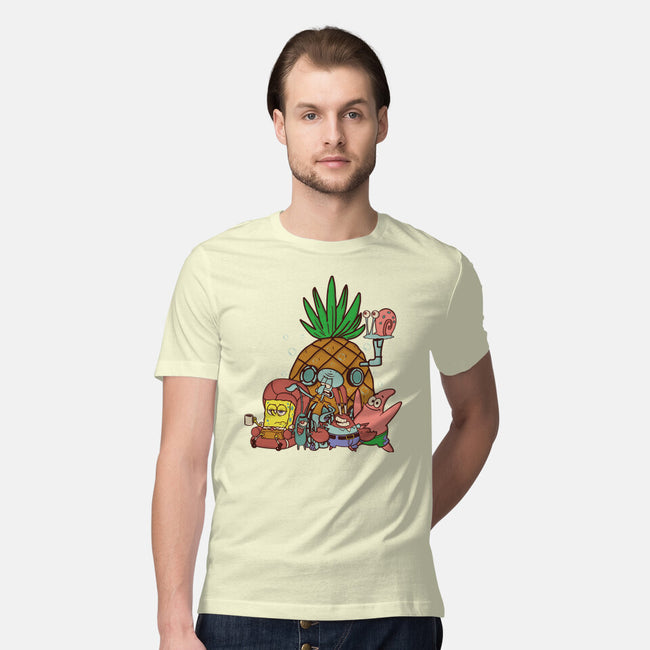 Spongebob's House-Mens-Premium-Tee-turborat14