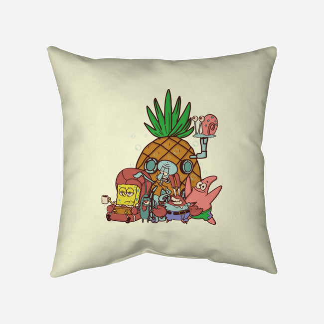 Spongebob's House-None-Removable Cover-Throw Pillow-turborat14