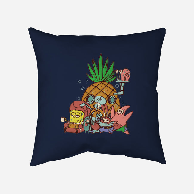 Spongebob's House-None-Removable Cover-Throw Pillow-turborat14