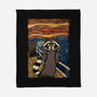 The Scream-None-Fleece-Blanket-Thiago Correa