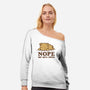 Nope Not Until Spring-Womens-Off Shoulder-Sweatshirt-kg07