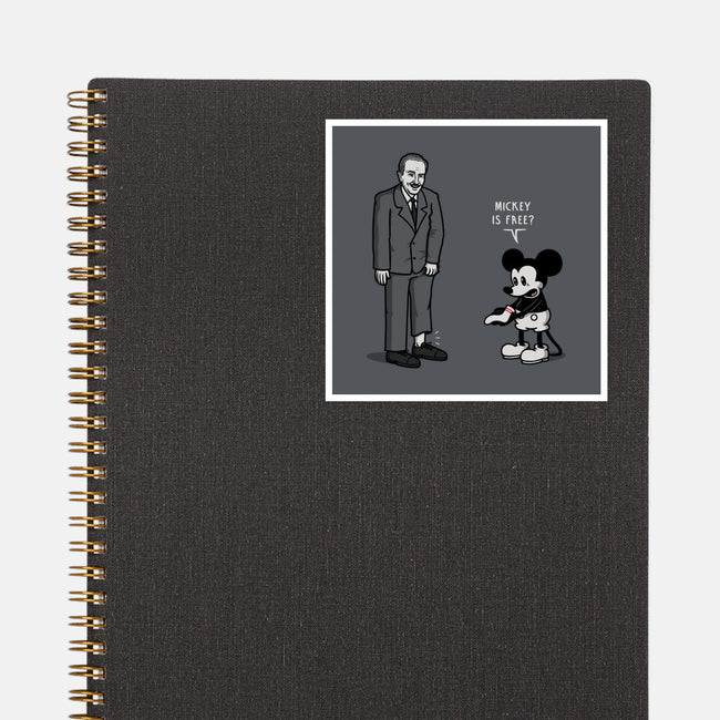 Mickey Is Free-None-Glossy-Sticker-Raffiti