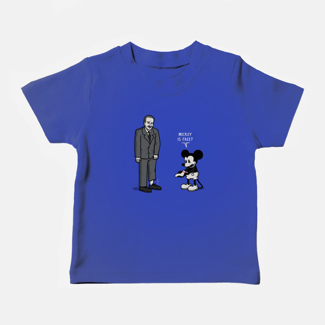 Mickey Is Free-Baby-Basic-Tee-Raffiti