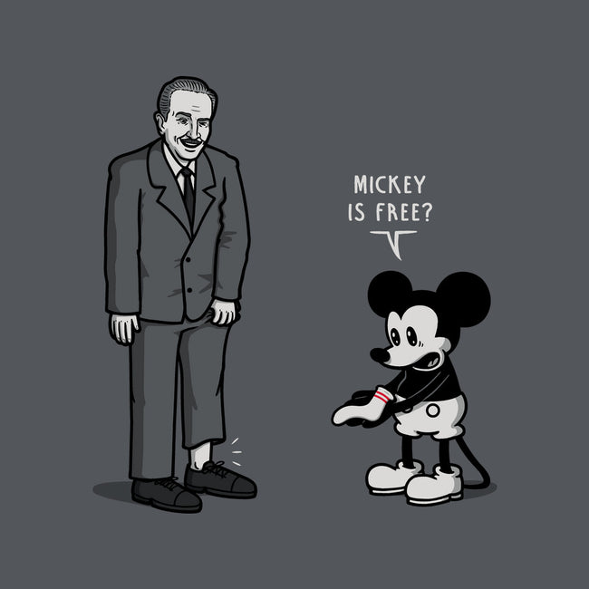 Mickey Is Free-Mens-Heavyweight-Tee-Raffiti