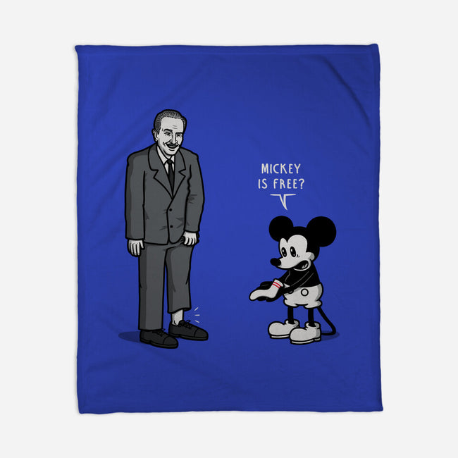 Mickey Is Free-None-Fleece-Blanket-Raffiti