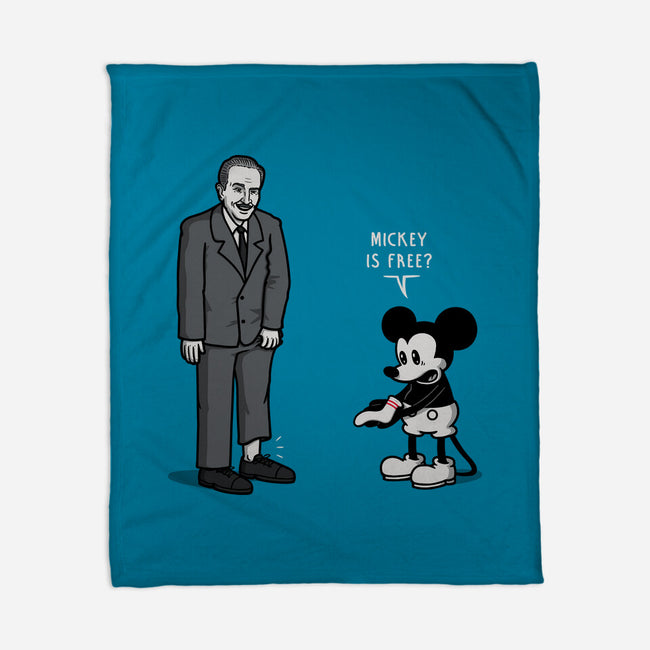 Mickey Is Free-None-Fleece-Blanket-Raffiti