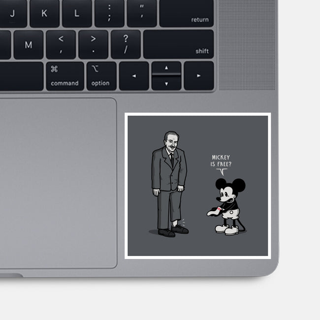 Mickey Is Free-None-Glossy-Sticker-Raffiti