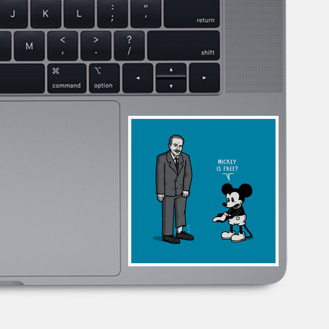 Mickey Is Free-None-Glossy-Sticker-Raffiti