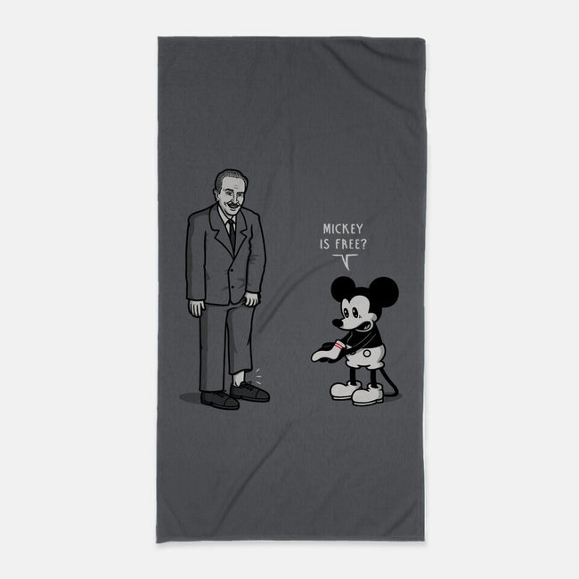 Mickey Is Free-None-Beach-Towel-Raffiti