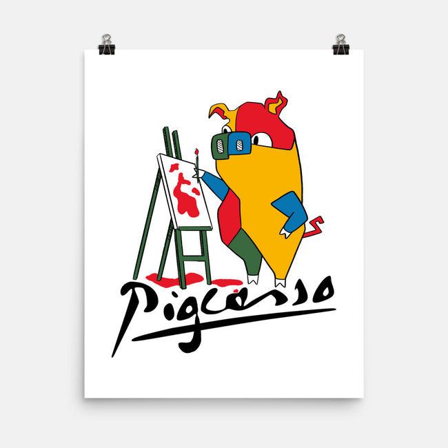 Pigcasso-None-Matte-Poster-tobefonseca