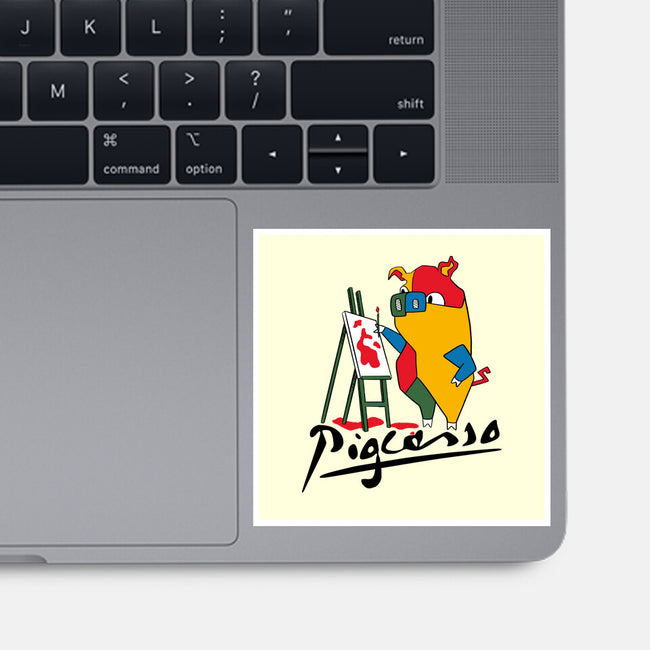 Pigcasso-None-Glossy-Sticker-tobefonseca