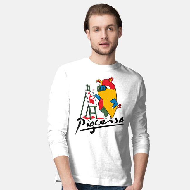 Pigcasso-Mens-Long Sleeved-Tee-tobefonseca