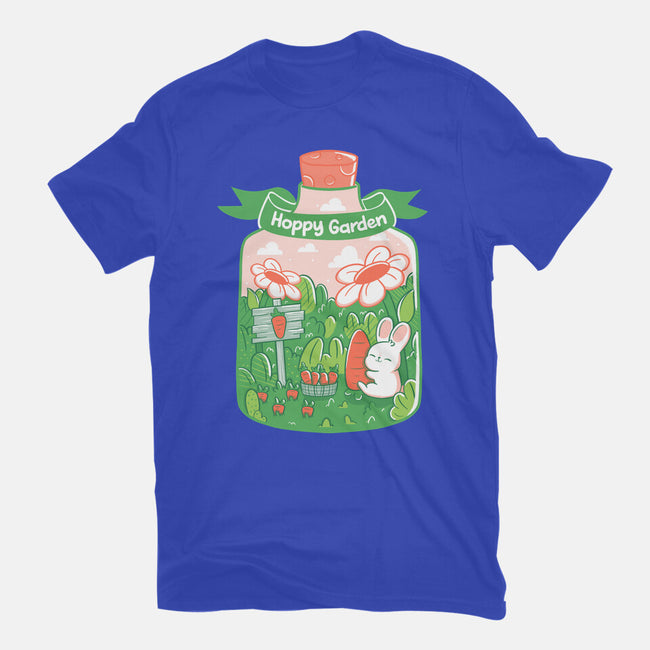 Hoppy Bunny Garden-Womens-Basic-Tee-tobefonseca