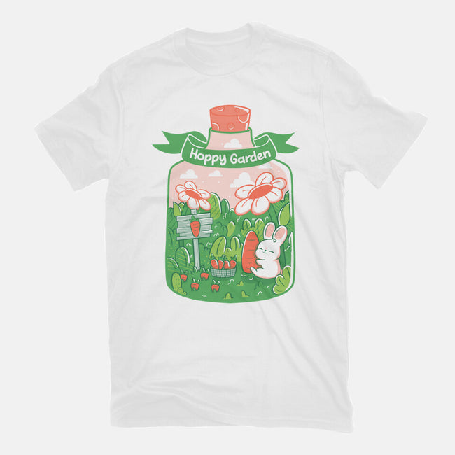 Hoppy Bunny Garden-Unisex-Basic-Tee-tobefonseca