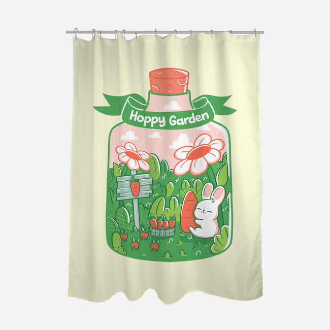 Hoppy Bunny Garden-None-Polyester-Shower Curtain-tobefonseca