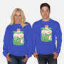 Hoppy Bunny Garden-Unisex-Crew Neck-Sweatshirt-tobefonseca