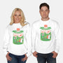 Hoppy Bunny Garden-Unisex-Crew Neck-Sweatshirt-tobefonseca