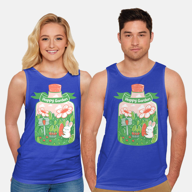 Hoppy Bunny Garden-Unisex-Basic-Tank-tobefonseca