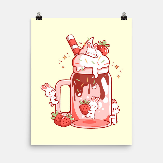 Strawbunny Slush-None-Matte-Poster-tobefonseca