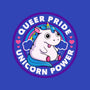 Queer Pride Unicorn Power-None-Stretched-Canvas-tobefonseca