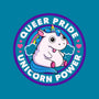 Queer Pride Unicorn Power-Womens-Basic-Tee-tobefonseca