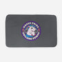 Queer Pride Unicorn Power-None-Memory Foam-Bath Mat-tobefonseca