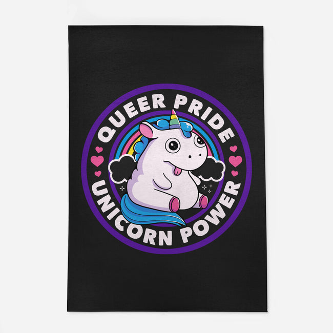 Queer Pride Unicorn Power-None-Outdoor-Rug-tobefonseca