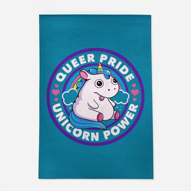 Queer Pride Unicorn Power-None-Outdoor-Rug-tobefonseca