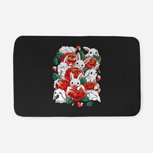 White Rabbit Rose-None-Memory Foam-Bath Mat-Vallina84