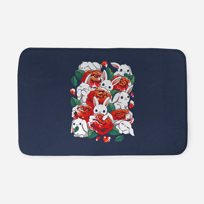 White Rabbit Rose-None-Memory Foam-Bath Mat-Vallina84