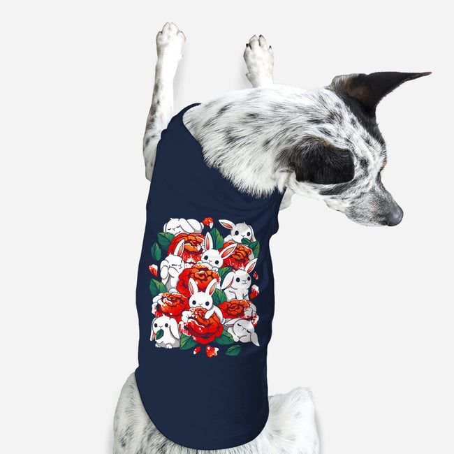 White Rabbit Rose-Dog-Basic-Pet Tank-Vallina84