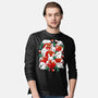 White Rabbit Rose-Mens-Long Sleeved-Tee-Vallina84