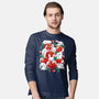 White Rabbit Rose-Mens-Long Sleeved-Tee-Vallina84