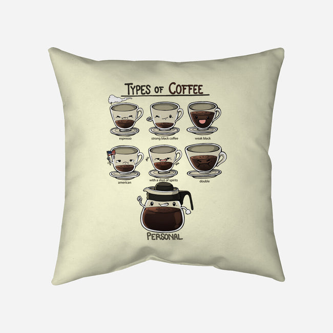 Type Of Coffee-None-Removable Cover w Insert-Throw Pillow-Vallina84