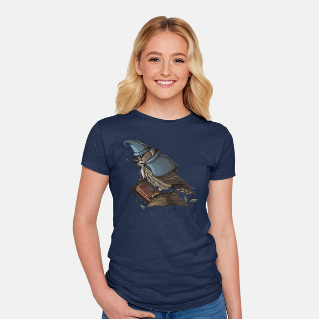 Merlin Bird-Womens-Fitted-Tee-Vallina84