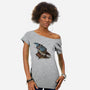 Merlin Bird-Womens-Off Shoulder-Tee-Vallina84