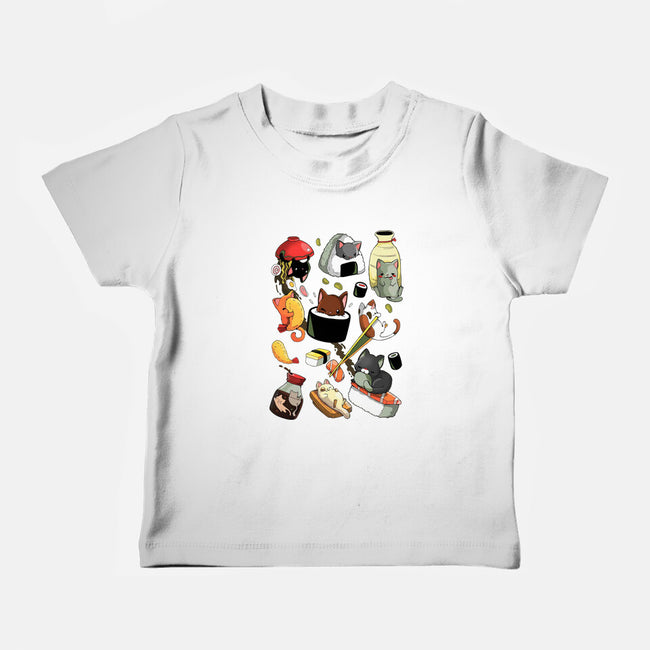 Sushi Kittens-Baby-Basic-Tee-Vallina84