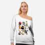 Sushi Kittens-Womens-Off Shoulder-Sweatshirt-Vallina84