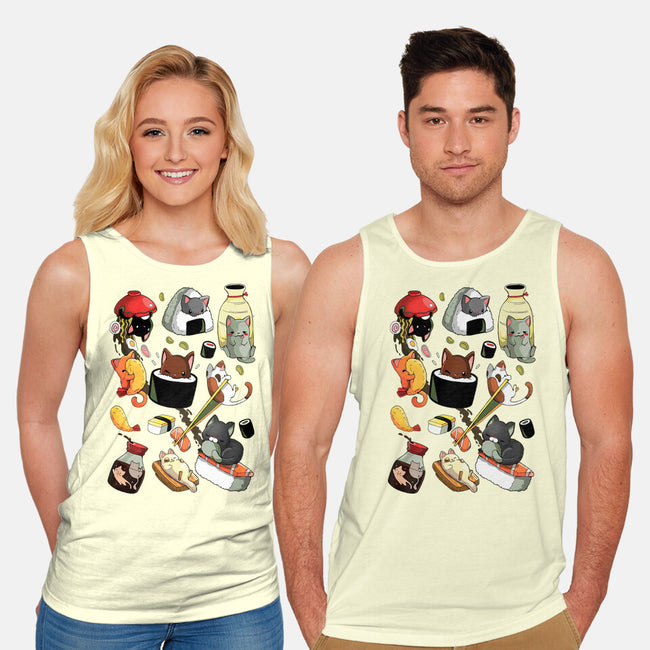 Sushi Kittens-Unisex-Basic-Tank-Vallina84