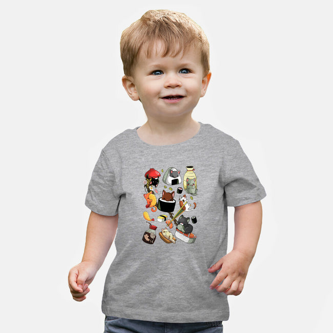 Sushi Kittens-Baby-Basic-Tee-Vallina84