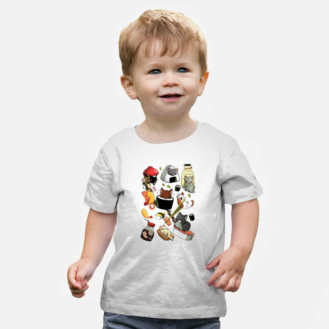 Sushi Kittens-Baby-Basic-Tee-Vallina84