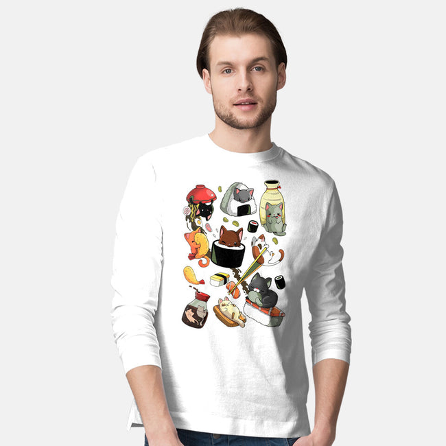 Sushi Kittens-Mens-Long Sleeved-Tee-Vallina84