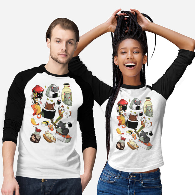 Sushi Kittens-Unisex-Baseball-Tee-Vallina84