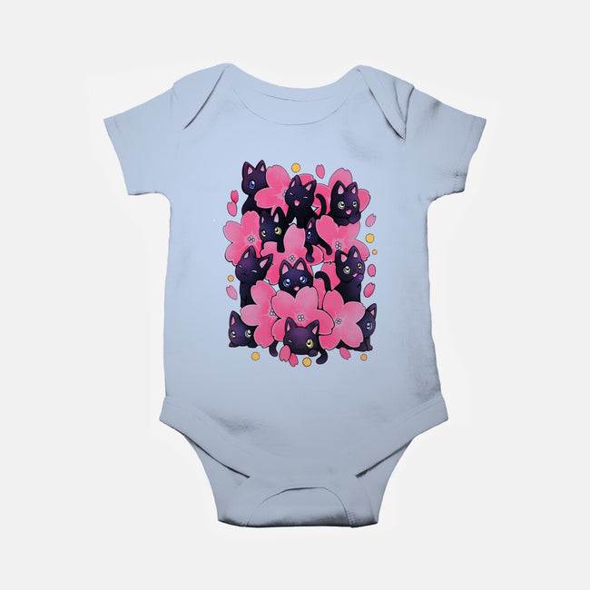 Sakura Cats-Baby-Basic-Onesie-Vallina84