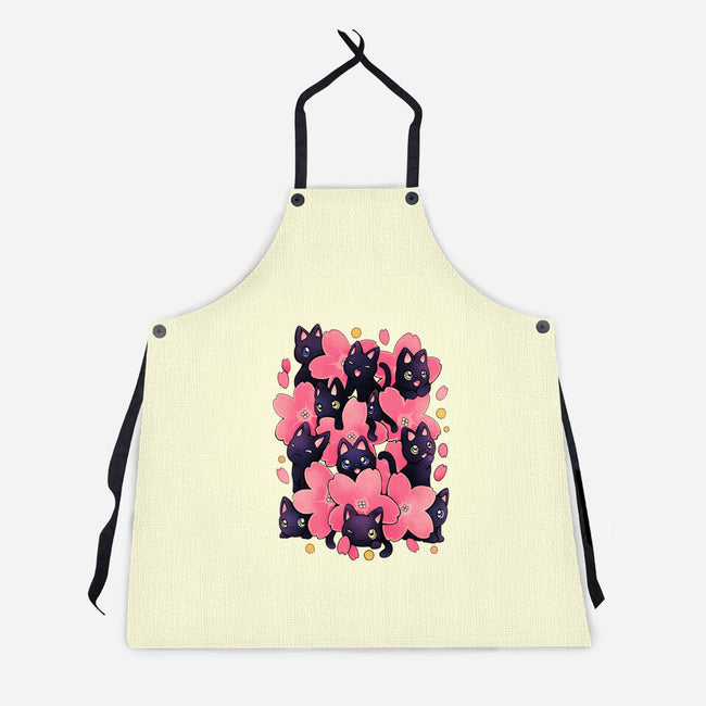 Sakura Cats-Unisex-Kitchen-Apron-Vallina84