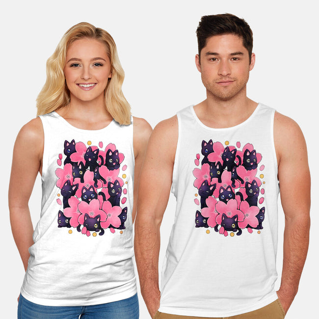 Sakura Cats-Unisex-Basic-Tank-Vallina84